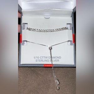 ✨1/10 CTTW Diamond Sterling Silver Bracelet✨